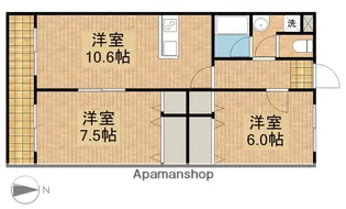 マンション柏【1階】の間取り