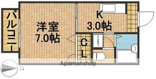 棒屋第1半田ハイツB【B201号室】の間取り