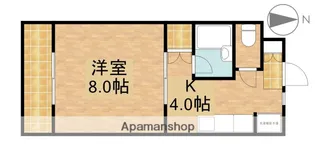 マンションレイクビュー【2階】の間取り