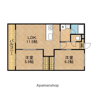 アイブロスビルⅣ【2階】の間取り
