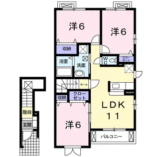 メゾン ド 松【2階】の間取り