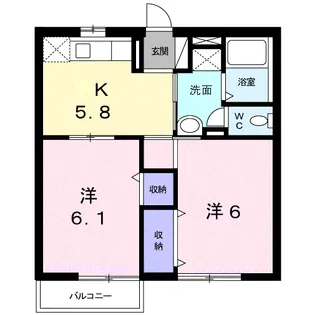 ファンズ・オグラⅠ【202号室】の間取り