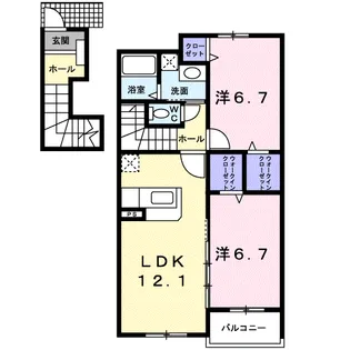 ケープ Ⅱ【2階】の間取り