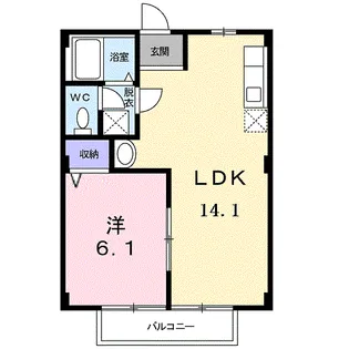 メゾン・ド・ファミーユ【1階】の間取り