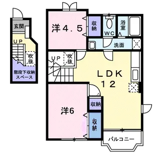 サニーハムレット3【2階】の間取り