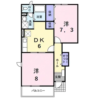 ドムス・アミーゴⅠ【1階】の間取り