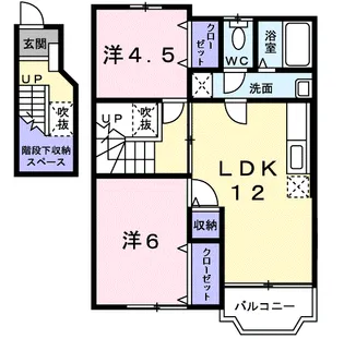 クレストールアベニュー【2階】の間取り