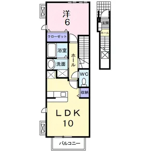 スマイリー【2階】の間取り
