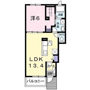 シュトラール【1階】の間取り