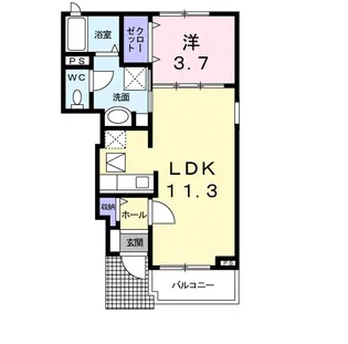 ミルトブリーゼ【1階】の間取り