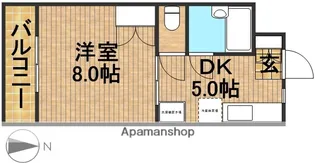 マンションリーフⅠ【1階】の間取り