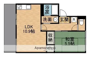 ユートピアレジデンス【1階】の間取り
