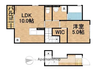 HMKハイツ【202号室】の間取り