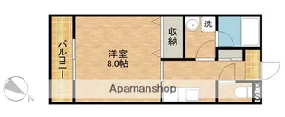 パークアベニュー【205号室】の間取り