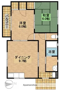 レジデンス和田【201号室】の間取り