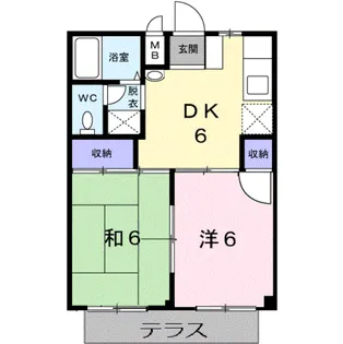 シティハイツなかの【1階】の間取り