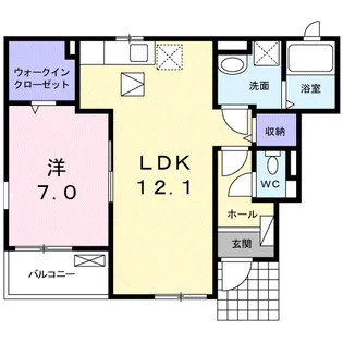 BRILLIANT STAR【1階】の間取り