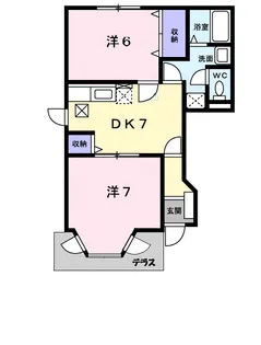 プラシドA【1階】の間取り