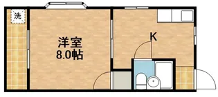 コーポアスワンⅠ【1階】の間取り