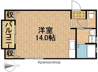 リベルテ半田山【201号室】の間取り