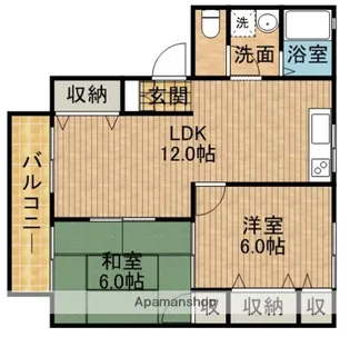 プルミエールB【1階】の間取り