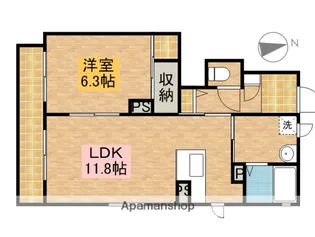 ルピナスB【1階】の間取り