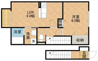 グランドゥールB【2階】の間取り