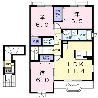 フォルシュ【2階】の間取り