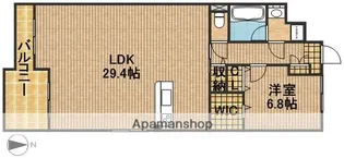 リーベンハイム・カガ【4階】の間取り