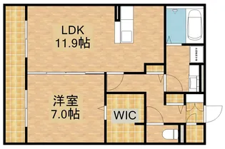 レイクヒルズM【3階】の間取り