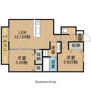 光陵館【1階】の間取り