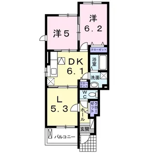 HANA【1階】の間取り