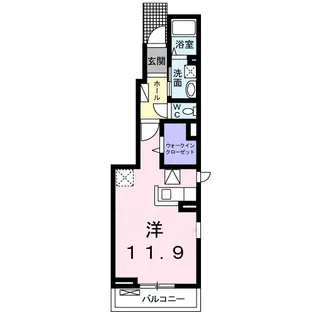 ベルヴィトワ【1階】の間取り
