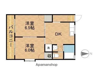 グリーンハイツC【202号室】の間取り