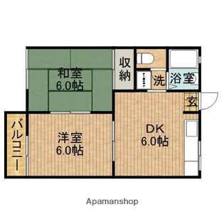フォーブル青木【1階】の間取り