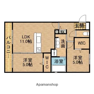 リヴェール【3階】の間取り
