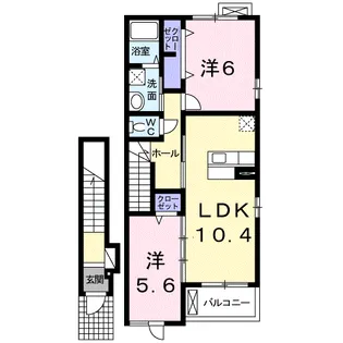 プリムローズ【2階】の間取り
