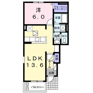 LADYBIRD【1階】の間取り