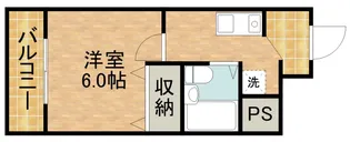 睦町ハイツ【2階】の間取り
