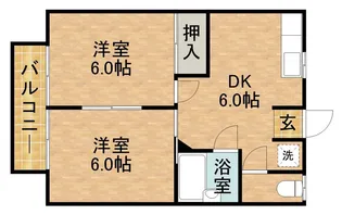 メゾン青葉台Ⅰ【2階】の間取り
