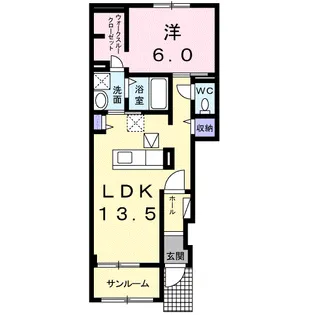 レガーロⅠ【1階】の間取り