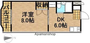 ゼフィロス【4階】の間取り