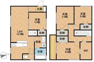 静岡県浜松市中央区曳馬3丁目【一戸建】の間取り
