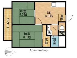 渡辺ハイツB【1階】の間取り