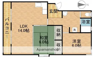 カーサフラグランテ【3階】の間取り