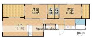 アダージョ【2階】の間取り