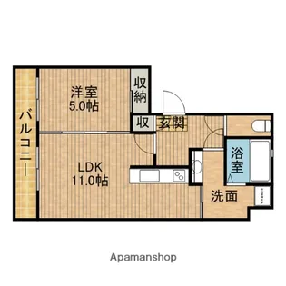 カーサM【1階】の間取り