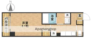 プラザ四天王【403号室】の間取り