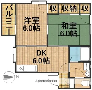 プリメーラさとう【1階】の間取り