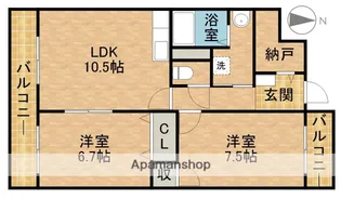 パルプラザ栄【4階】の間取り